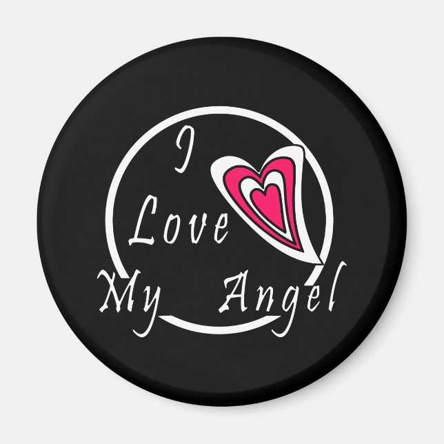 Imán Me encanta mi ángel (Frente)