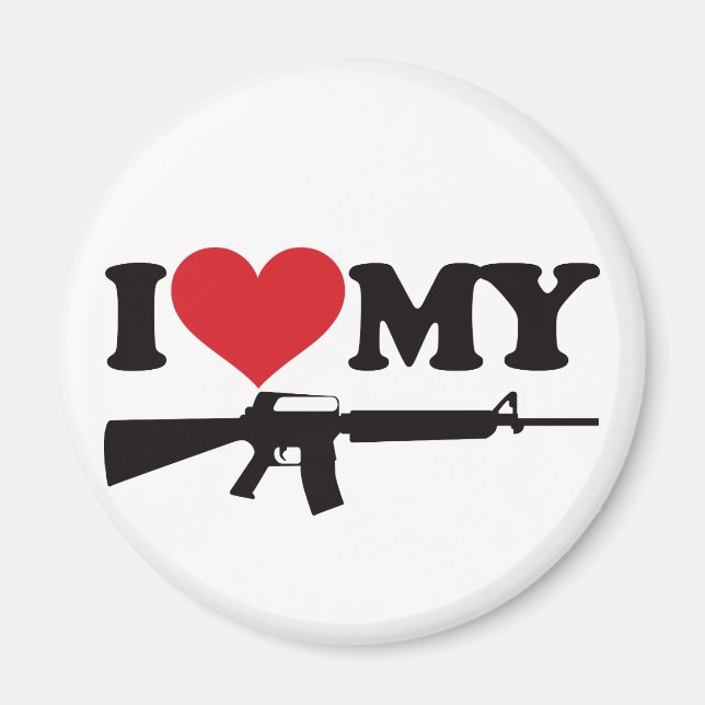Imán Me encanta mi AR15 (Frente)