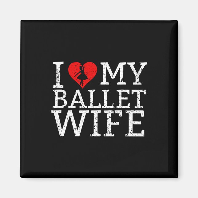 Imán Me encanta mi bailarina de ballet (Frente)