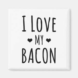 Imán ¡Me Encanta Mi Bebón! Refrigerador Bacon Lover