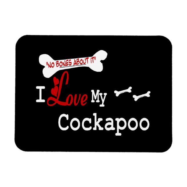 Imán Me encanta mi Cockapoo (Horizontal)
