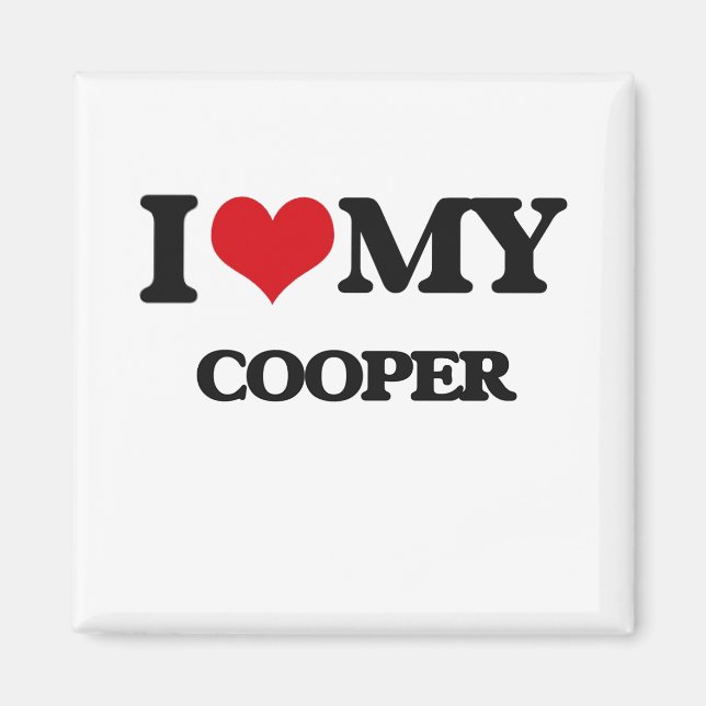 Imán Me encanta mi Cooper (Frente)