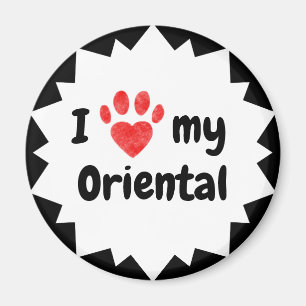 Imán Me encanta mi gato oriental