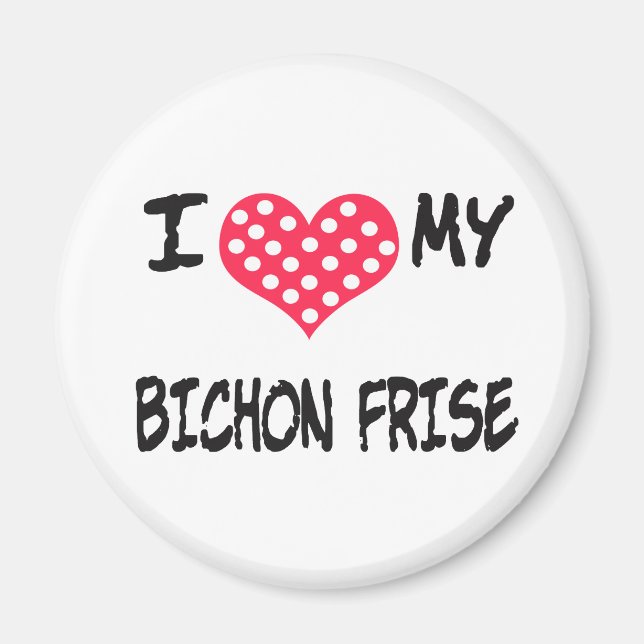 IMÁN ME ENCANTA MI NEVERA BICHON (Frente)
