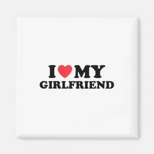 Imán Me Encanta Mi Novia Caliente, Corazón Mi Novia Cal