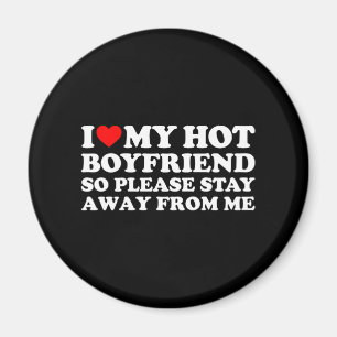 Imán Me Encanta Mi Novio, Amo A Mi Novio Caliente.