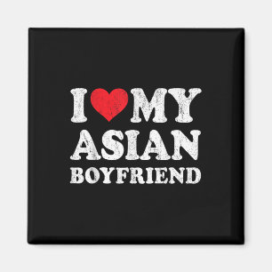 Imán Me encanta mi novio asiático Funny Girlfriend Vale