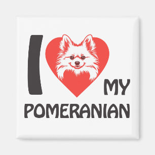 Imán Me Encanta Mi Pomerania - Un regalo de amante de l