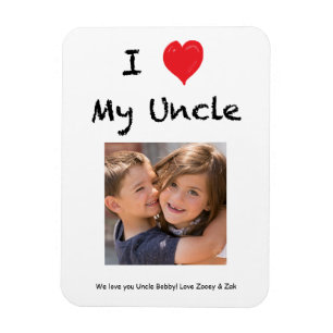 Imán Me encanta mi tío Photo Magnet Keepsake
