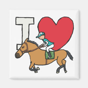 Imán Me encanta montar a caballo