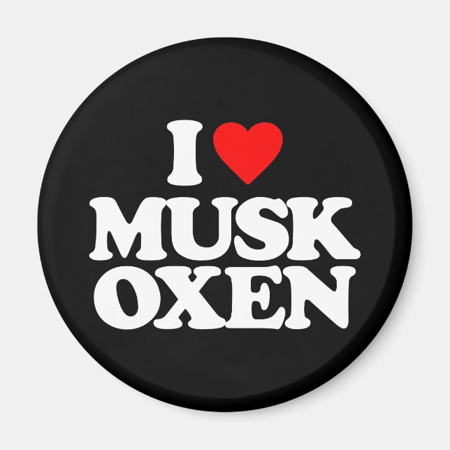 IMÁN ME ENCANTA MUSK OXEN (Frente)