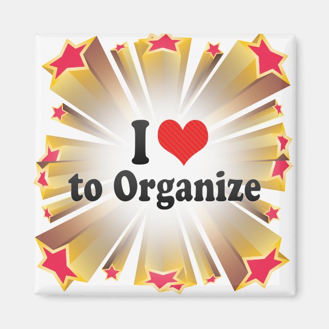 Imán Me encanta organizar (Frente)