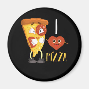 Imán Me Encanta Pizza Cute Pizza Slice
