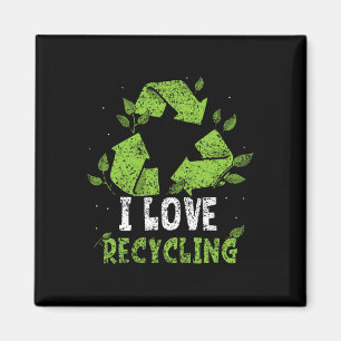 Imán Me encanta reciclar el entorno de reciclaje del Dí