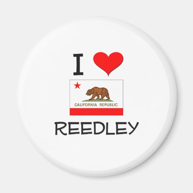 Imán Me encanta REEDLEY California (Frente)