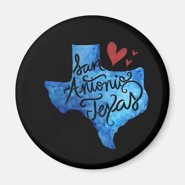 Imán Me encanta San Antonio Texas (Frente)