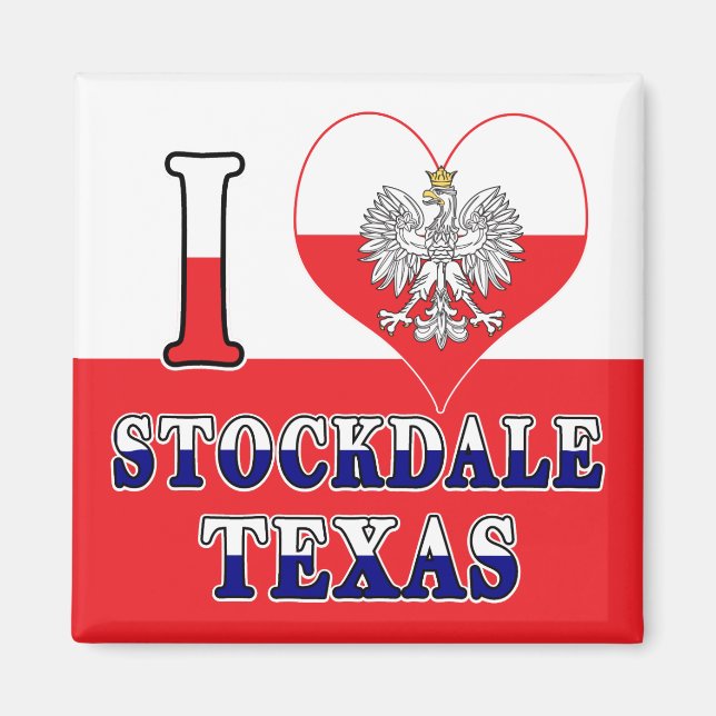 Imán Me encanta Stockdale Texas (Frente)