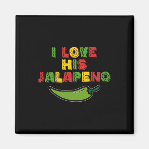 Imán Me Encanta Su Jalapeno Me Encanta Su Funny Cinco D