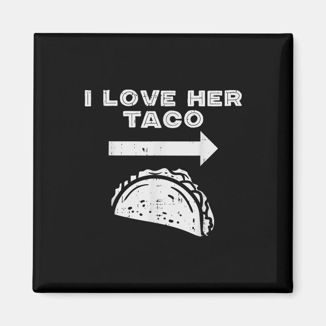Imán Me Encanta Su Pareja De Taco Que Coincide Cinco De (Frente)