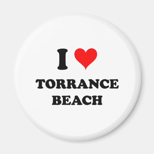 Imán Me encanta Torrance Beach California (Frente)