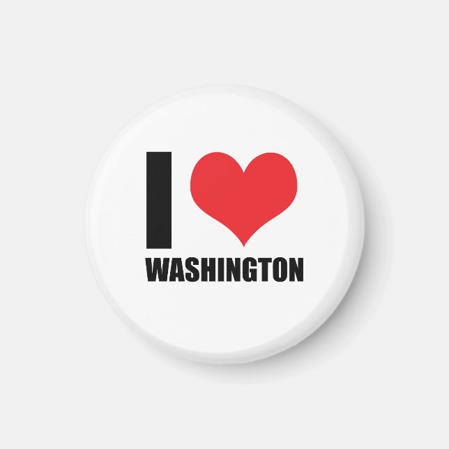 Imán Me encanta Washington (Frente)