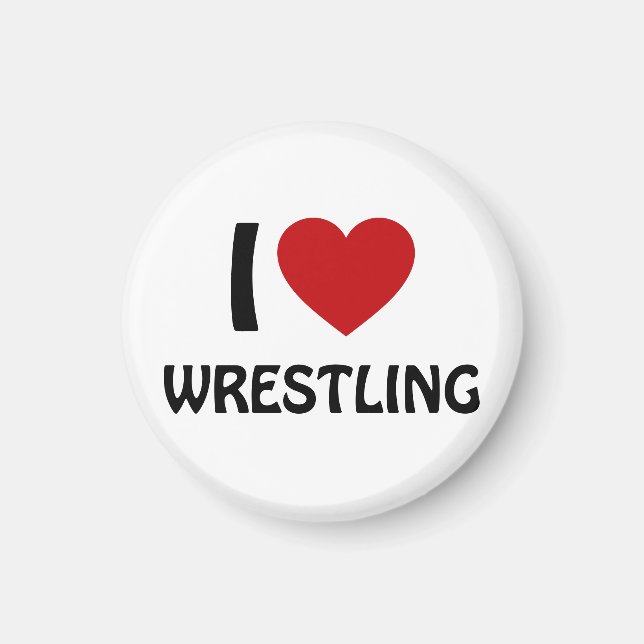 Imán Me encanta WRESTLING (Frente)