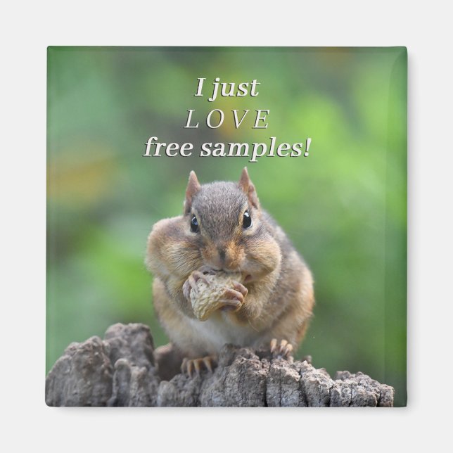 Imán Me encantan esas muestras libres (Frente)