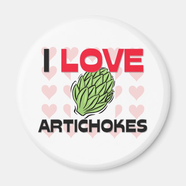 Imán Me encantan las alcachofas (Frente)