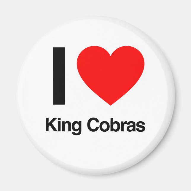 Imán me encantan las cobras reales (Frente)