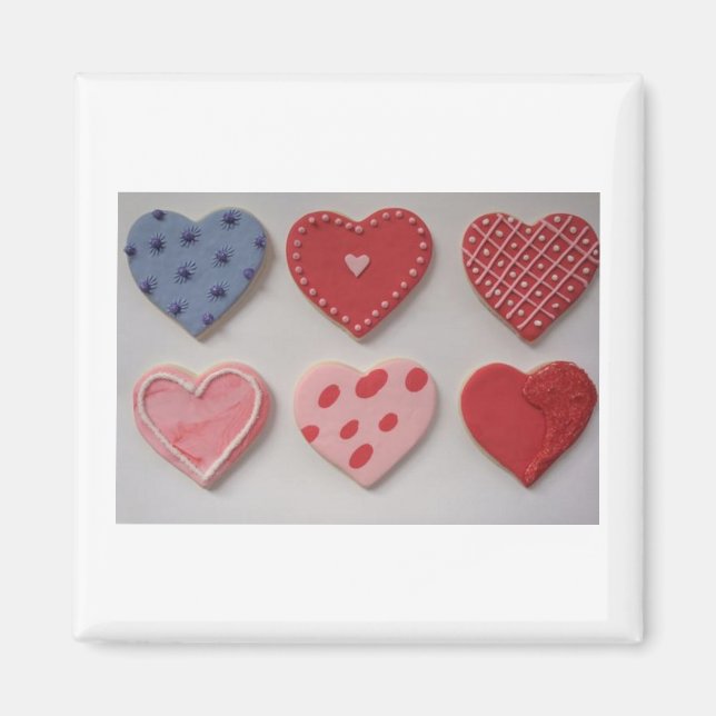 Imán Me encantan las cookies de San Valentín (Frente)