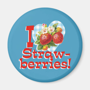 Imán Me encantan las fresas