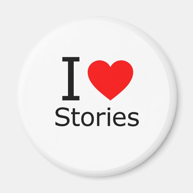 Imán Me encantan las historias (Frente)