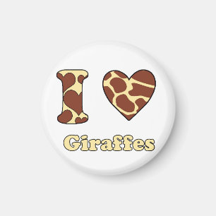 Imán Me encantan las jirafas