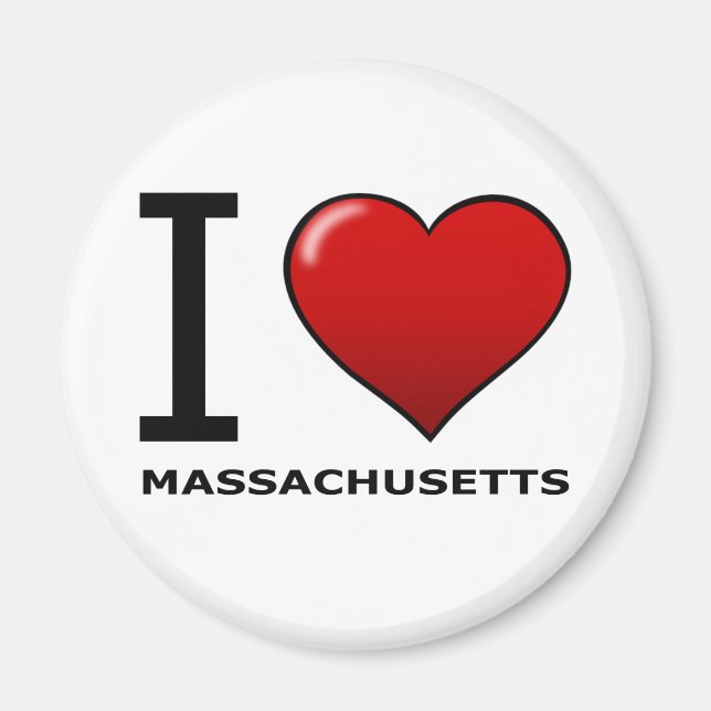 IMÁN ME ENCANTAN LAS MASSACHUSETTS (Frente)