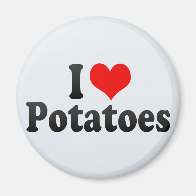 Imán Me encantan las papas (Frente)