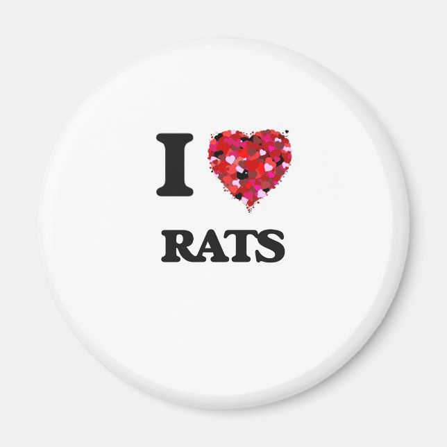 Imán Me encantan las Ratas (Frente)