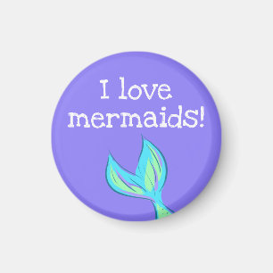 Imán ¡Me Encantan Las Sirenas! Mermaid Tail Magnet