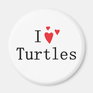 Imán Me encantan las tortugas