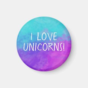 Imán Me encantan las Unicornios