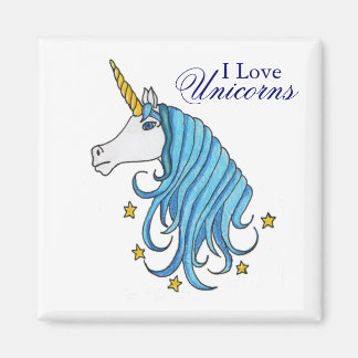 Imán Me encantan las Unicornios