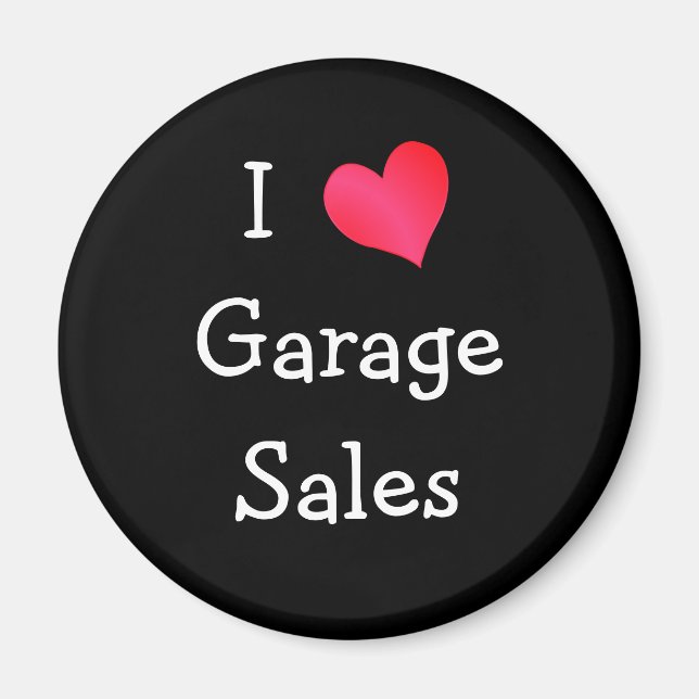 Imán Me encantan las ventas de Garage (Frente)