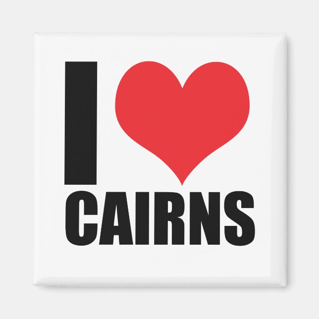 Imán Me encantan los Cairns (Frente)