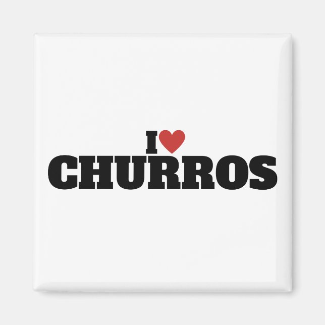Imán Me encantan los churros (Frente)