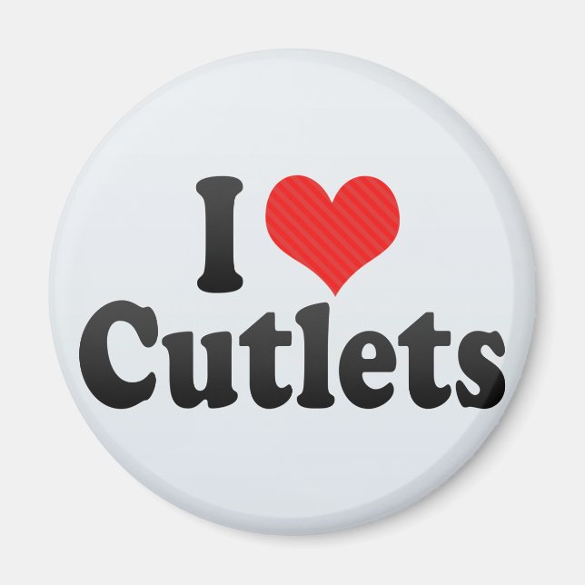 Imán Me encantan los Cutlets (Frente)
