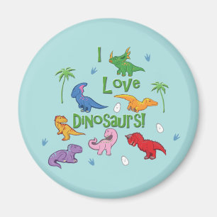 Imán ¡Me Encantan Los Dinosaurios! (Cuto)