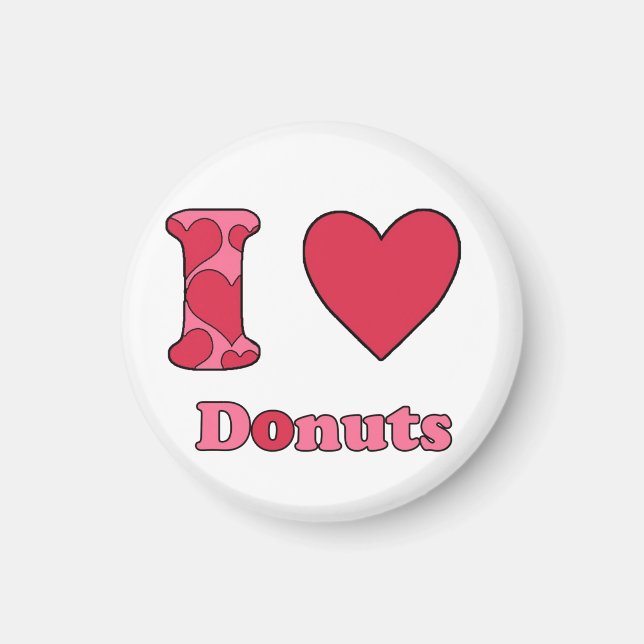 Imán Me encantan los donuts (Frente)