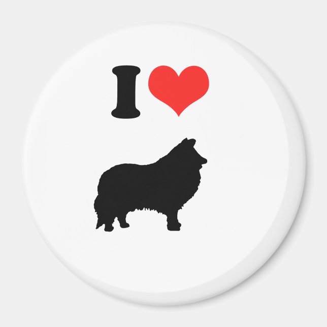 Imán Me encantan los estantes (Frente)