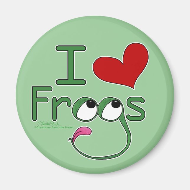 Imán Me encantan los FROGS (Frente)