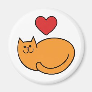 Imán Me encantan los gatos