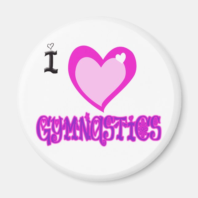 Imán Me encantan los GIMNASTICOS (Frente)